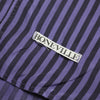 Vintage Boneville Purple striped Viscose Shirt circa 1980's