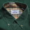 Vintage Burberry's London Green Long Sleeve Shirt circa 1990's in