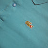 Vintage Chemise Lacoste Aqua Blue Long sleeve Polo Shirt circa 1980's