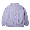 TOO HOT Stripes Lilac Garment Dyed 1/2 Zip Sweatshirt