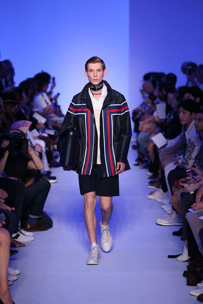 Louis Vuitton SS 2016 Technical Silk Striped Jacket