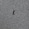 Yves Saint Laurent YSL Pour Homme Grey Long Sleeve Polo Shirt circa 1990's