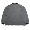Yves Saint Laurent YSL Pour Homme Grey Long Sleeve Polo Shirt circa 1990's