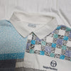 Sergio Tacchini Print Polo Shirt circa 1980's