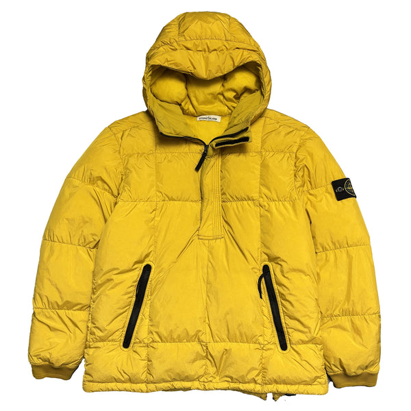 Stone Island AW 2018 Yellow Crinkle Reps NY Down Jacket