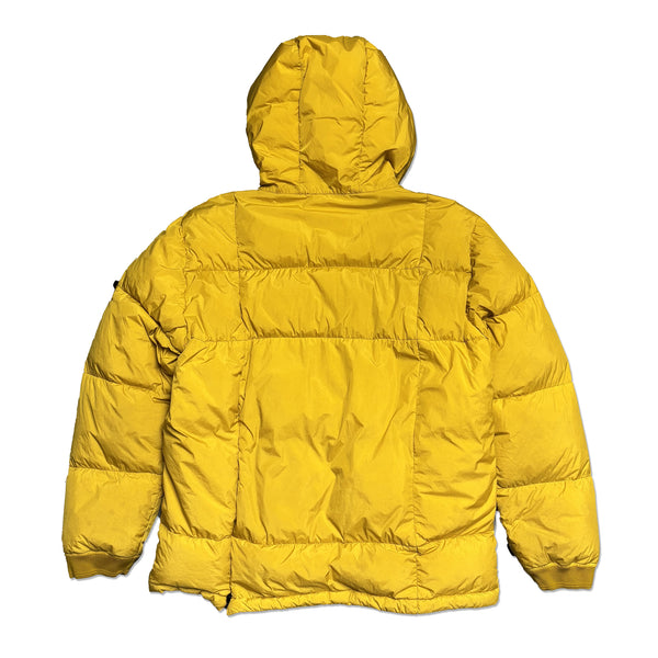 Stone Island AW 2018 Yellow Crinkle Reps NY Down Jacket