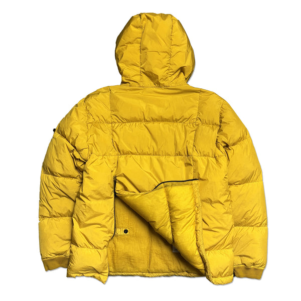 Stone Island AW 2018 Yellow Crinkle Reps NY Down Jacket