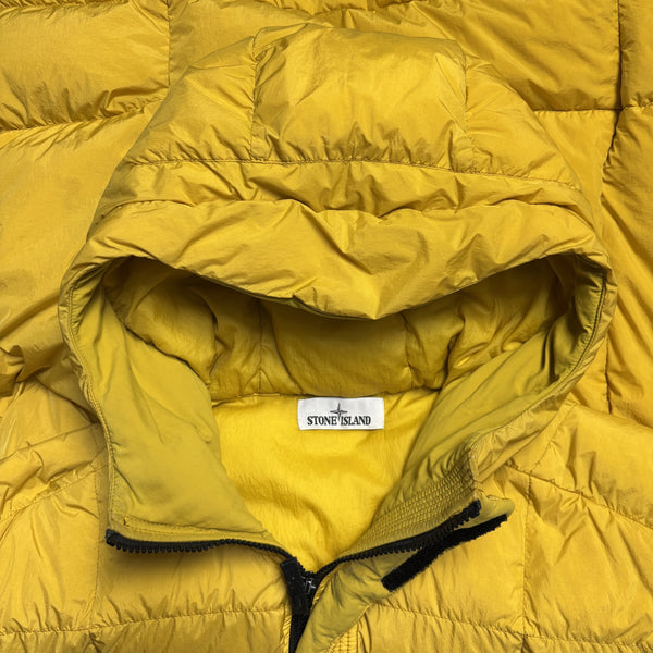 Stone Island AW 2018 Yellow Crinkle Reps NY Down Jacket