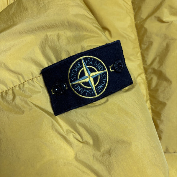 Stone Island AW 2018 Yellow Crinkle Reps NY Down Jacket