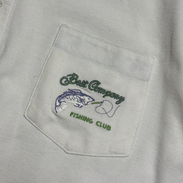 Best Company Fishing Club White Polo circa 1980's