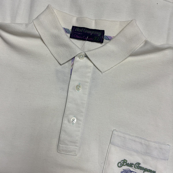 Best Company Fishing Club White Polo circa 1980's