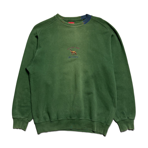 Best Company National Park Green Crew Neck Sweatshirt circa 1980's