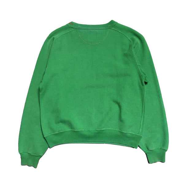 Best Company Green Pique Hunting Crew Neck Sweatshirt circa 1980's