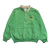 Best Company Green Golfing 1/4 Button Sweatshirt circa 1980's