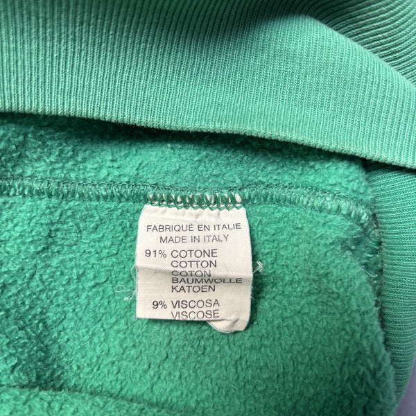 Best Company Green Golfing 1/4 Button Sweatshirt circa 1980's