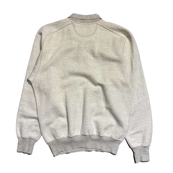 Best Company Royal Cruiser Grey 1/4 Button Sweatshirt circa 1980's