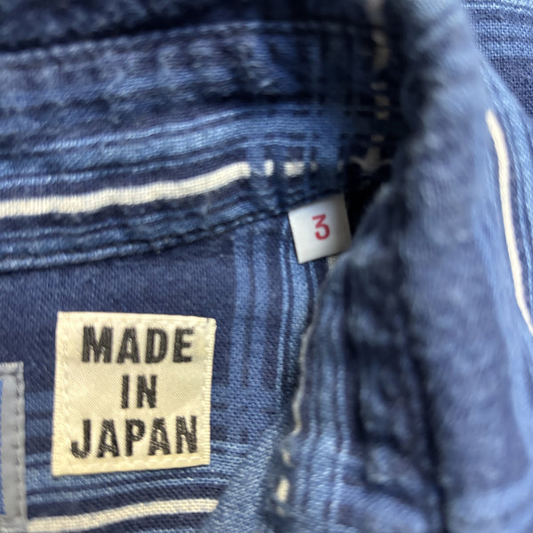 Blue Blue Japan Indigo Natural Dyed Check Shirt circa 2010's