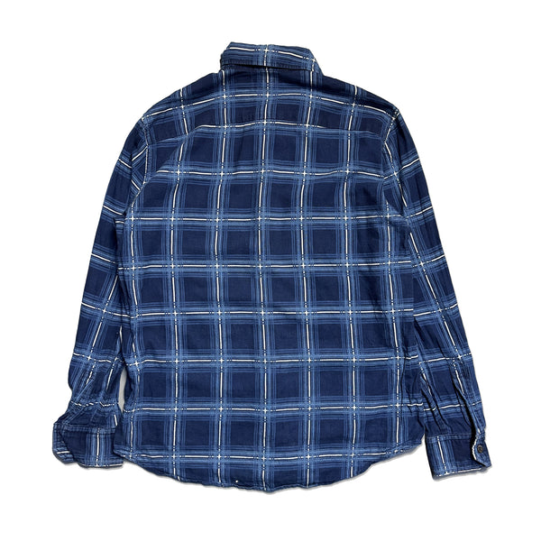 Blue Blue Japan Indigo Natural Dyed Check Shirt circa 2010's