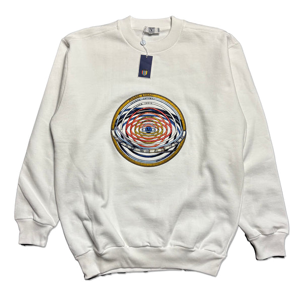 Valentino Beachwear Planets Sweatshirt circa 1990's