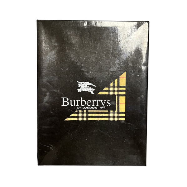 Deadstock Vintage Burberrys Nova Check Navy Shirt circa 1990's