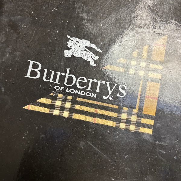 Deadstock Vintage Burberrys Nova Check Navy Shirt circa 1990's