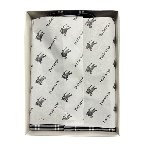 Deadstock Vintage Burberrys Nova Check Navy Shirt circa 1990's