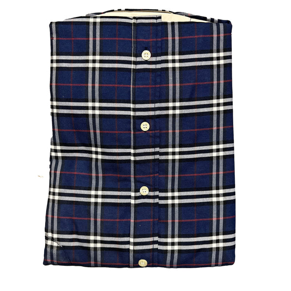Deadstock Vintage Burberrys Nova Check Navy Shirt circa 1990's
