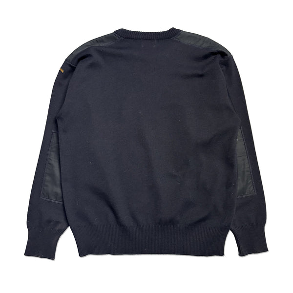 Vintage Paul & Shark Yachting Embroidered Branding Navy Sweatshirt circa 1990's