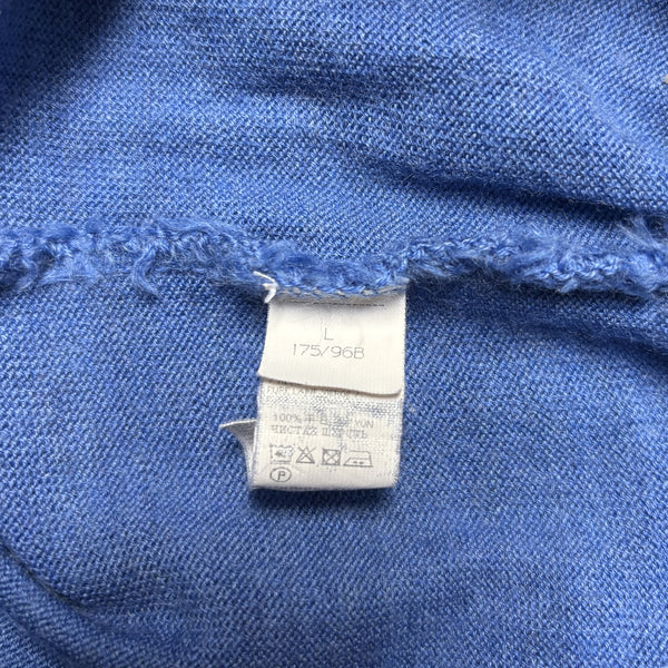 Vintage Paul & Shark Yachting Embroidered Branding Blue V Neck Sweatshirt circa 2000's