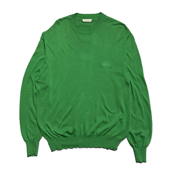 Vintage Giorgio Armani Collezioni Green Knit Jumper circa 1990's