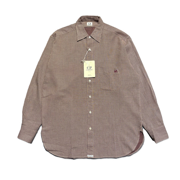CP Company SS 1993 Ideas From Massimo Osti Red Houndstooth Shirt