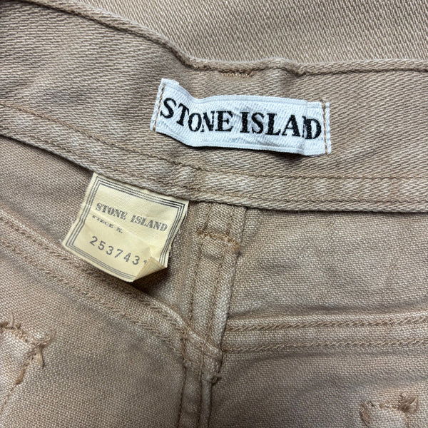 Vintage Stone Island Marina AW 1992 Tan Jeans