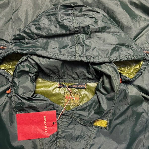 Vintage Boneville SS 1991 Green BNV Smock Windbreaker Jacket