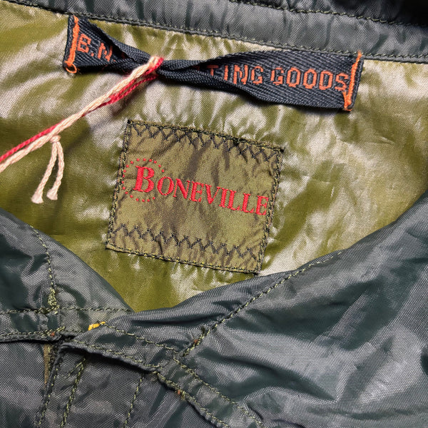 Vintage Boneville SS 1991 Green BNV Smock Windbreaker Jacket