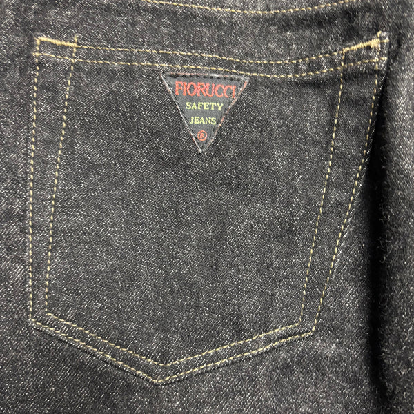 Vintage Fiorucci Safety Black Denim Jeans circa 1990's