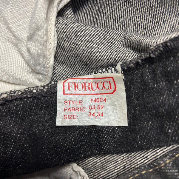 Vintage Fiorucci Safety Black Denim Jeans circa 1990's