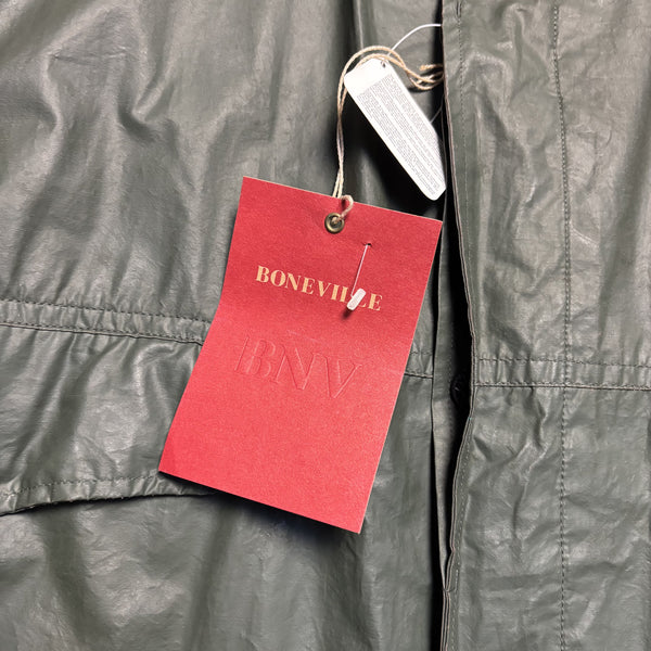 Vintage Boneville BNV SS 92 Navy Arctic Green Coated Jacket