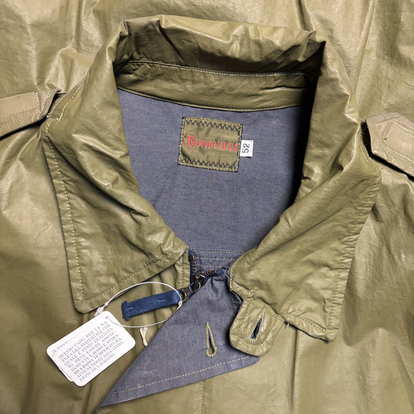 Vintage Boneville BNV SS 92 Olive Green Coated Jacket