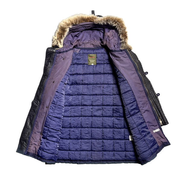 Vintage Boneville BNV AW 92 Skiwear Purple Parka Jacket