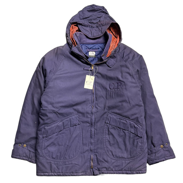 Vintage C.P. Company Ideas From Massimo Osti AW 1992 Embroidered Logo Purple Jacket