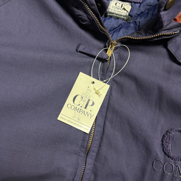 Vintage C.P. Company Ideas From Massimo Osti AW 1992 Embroidered Logo Purple Jacket