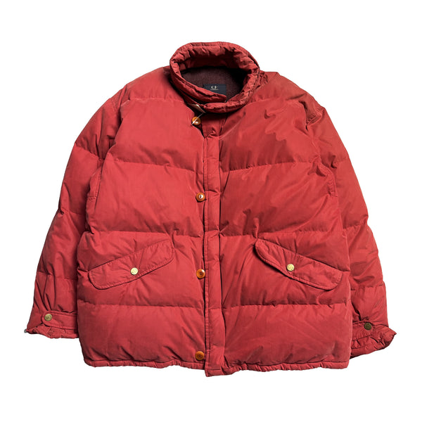 Vintage CP Company Ideas From Massimo Osti AW 1992 Red Piuma Doca Puffer Jacket