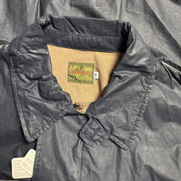 Vintage Boneville BNV SS 92 Navy Coated Jacket