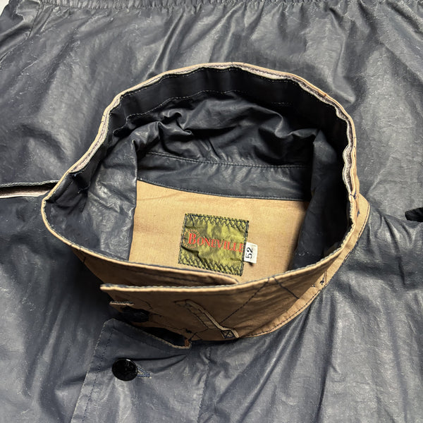 Vintage Boneville BNV SS 92 Navy Coated Jacket