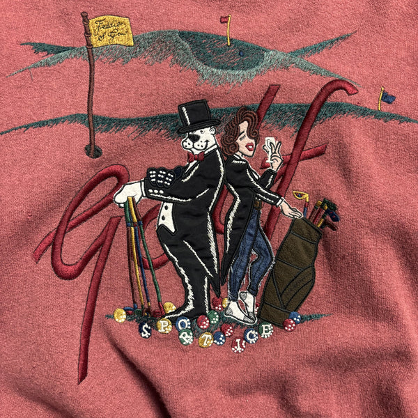 Iceberg Ice Sport Golf Crew Neck Knit Jumper circa 1980's