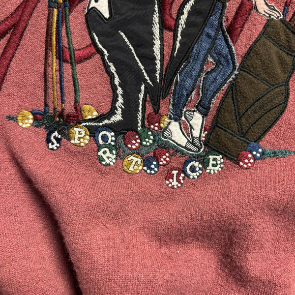 Iceberg Ice Sport Golf Crew Neck Knit Jumper circa 1980's