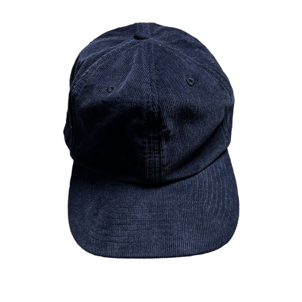 TOO HOT Navy Blue Needle Cord Embroidered Side Logo Sample Cap