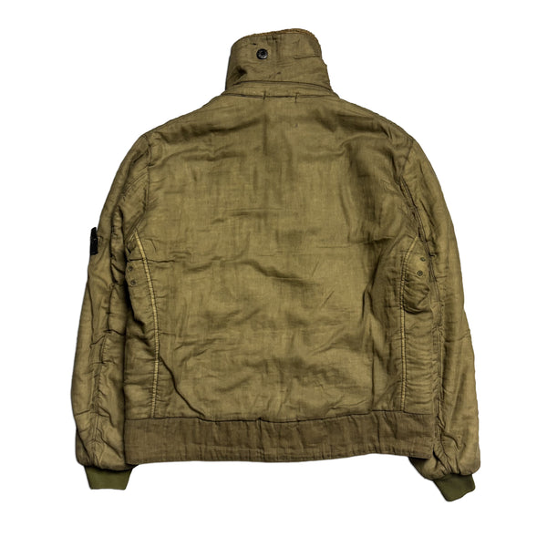 Vintage Stone Island Fleece Lined Bomber Jacket circa Early 2000s
