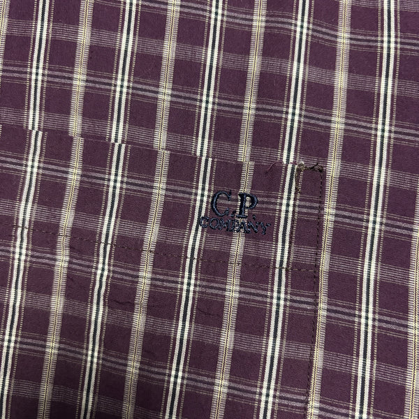 CP Company SS 1993 Ideas From Massimo Osti Burgundy Check Shirt