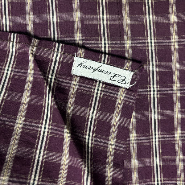 CP Company SS 1993 Ideas From Massimo Osti Burgundy Check Shirt